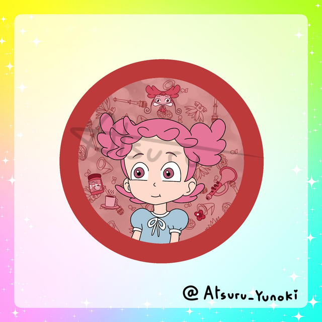 Bibi (Pop) / Rainbow Badges / Serie 13 / Ojamajo Doremi / (Design by Atsuru_Yunoki (me) )