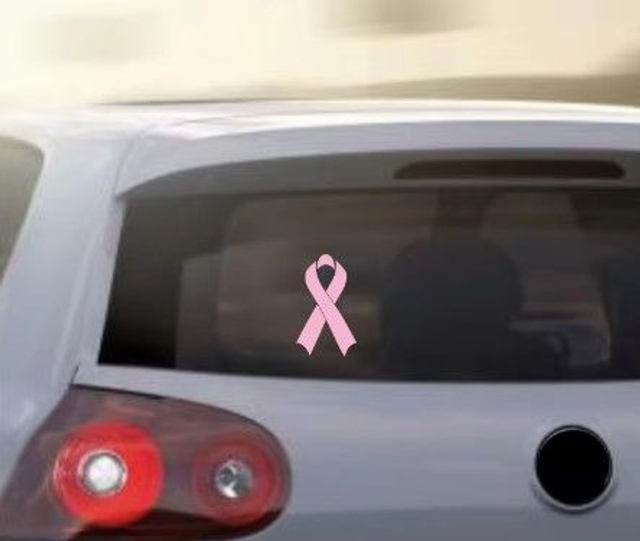Ruban de sensibilisation au cancer du sein, autocollant , voiture, camion, fenêtre, ordinateur portable