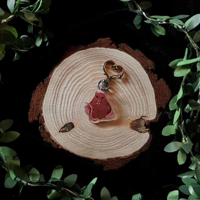Llavero Ratas // Rata marrón claro