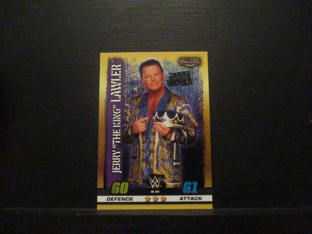 Jerry "The King" Lawler - Hall Of Fame Slam Attax 10th Edition Original Trading Card #264
