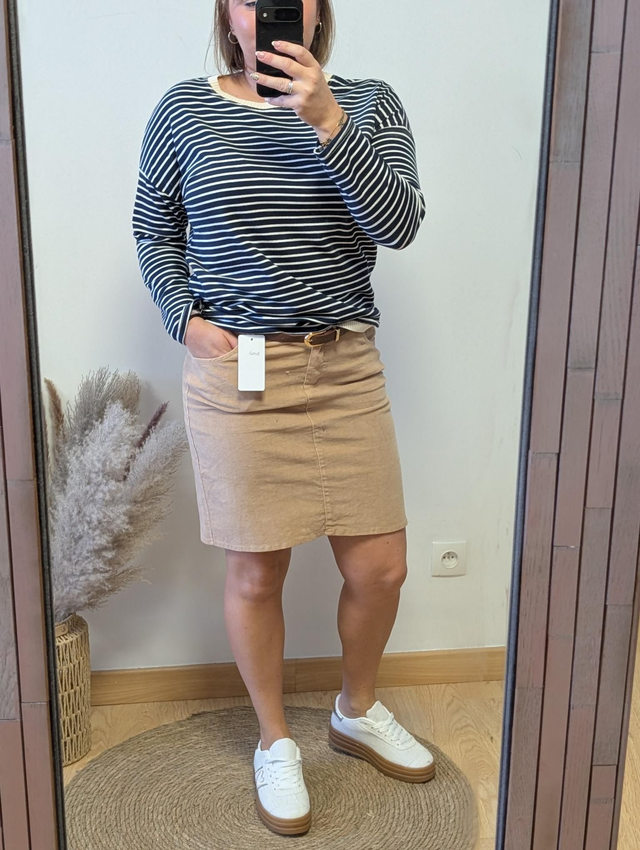 Jupe velours Anais du S au XXL