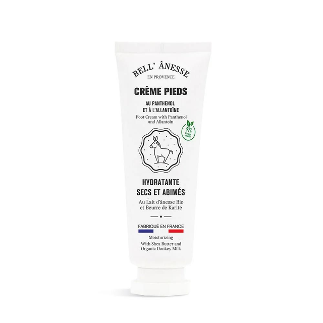 CRÈME PIEDS
HYDRATANTE AU LAIT D'ÂNESSE BIO 120ML