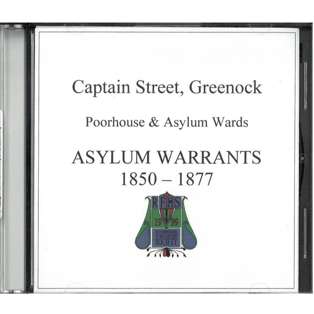 Greenock, Renfrewshire, Captain Street Poorhouse &amp; Asylum Wards on CD