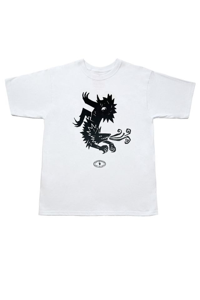 Dents de Scie® Le loup Tee-shirt Blanc