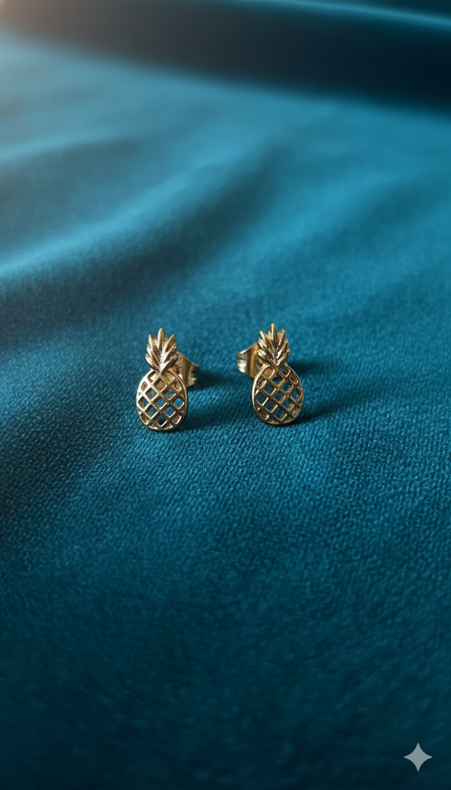 Boucles d'oreilles Ananas 