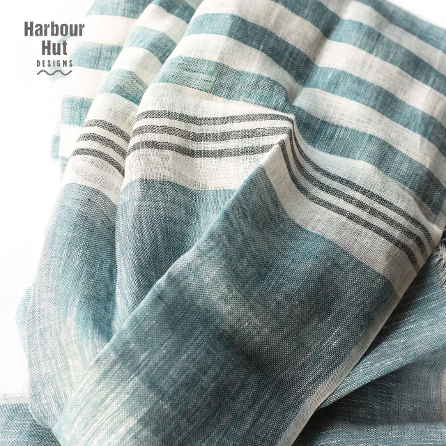 Linen Striped Scarf