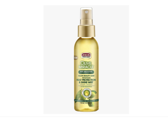 African Pride - Olive Miracle Heat Protection &amp; Shine Mist 4oz