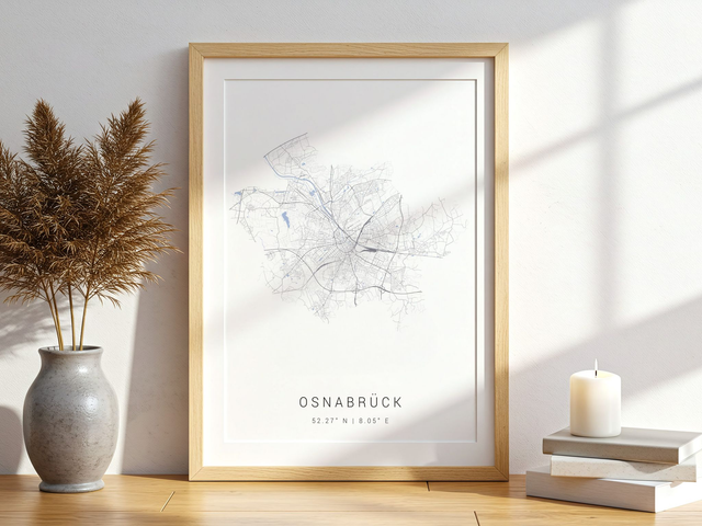 Osnabrück Stadtkarte | Druck | Poster