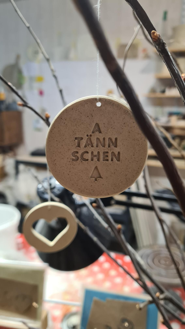 "Geschenk - Weihnachtsbaum-Anhänger", 3er Set