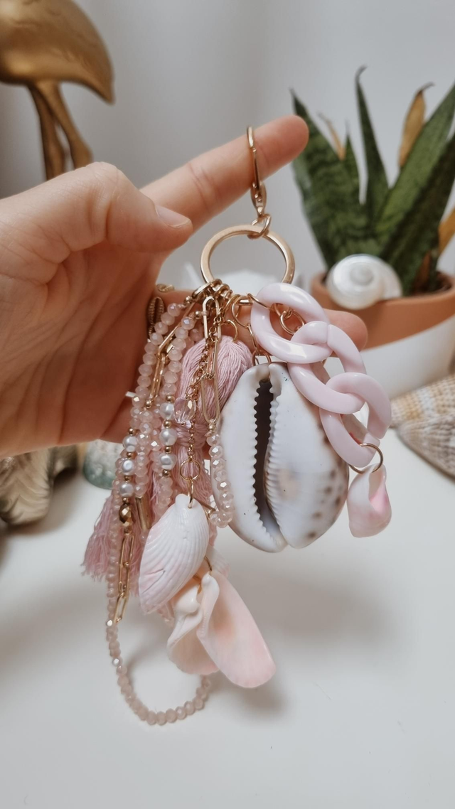 Porte-clés rose clair 