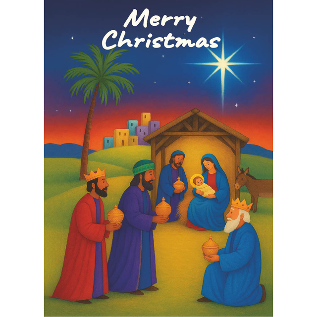 Christmas Cards Wise Men - 10 Pack