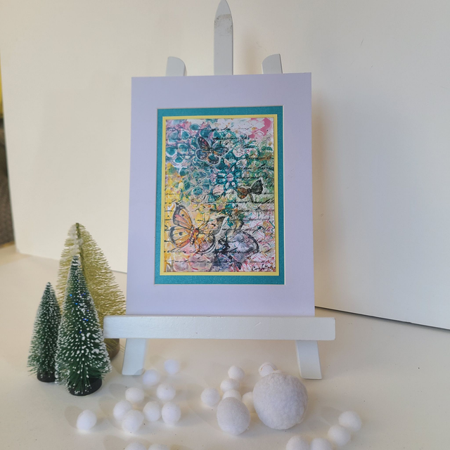 Grande carte Papillons avec passe-partout