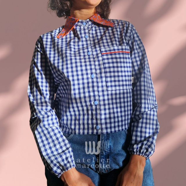 Chemise upcyclée Eugénie– Taille S