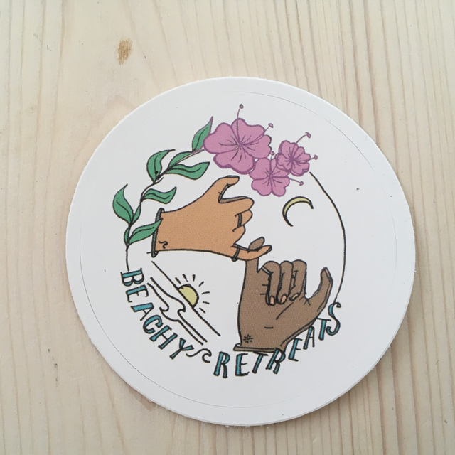 Beachy Retreat Sticker 
