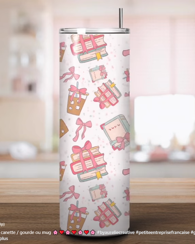 tumbler isotherme  book girly