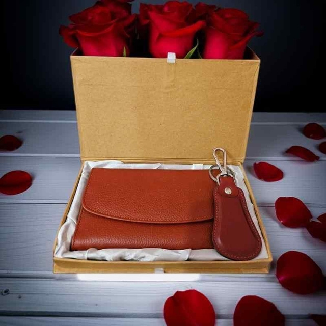 Women’s Valentine’s Luxury Wallet & Key Holder Gift Set