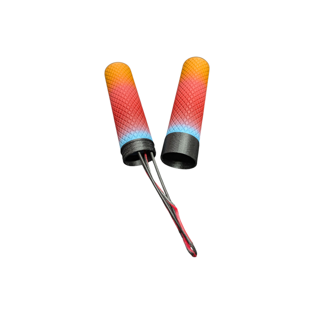 Matte Orange Rainbow and Black String Tube ©