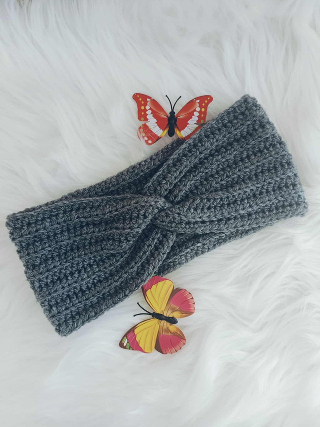Bandeau en Laine au crochet 