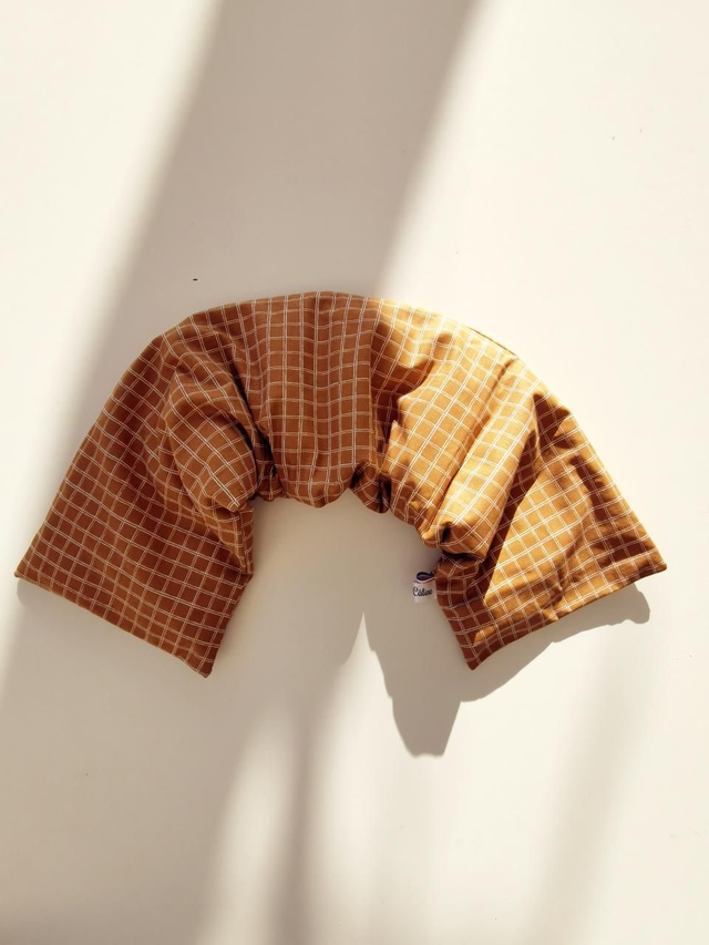 Bouillotte MADELEINE carreaux camel