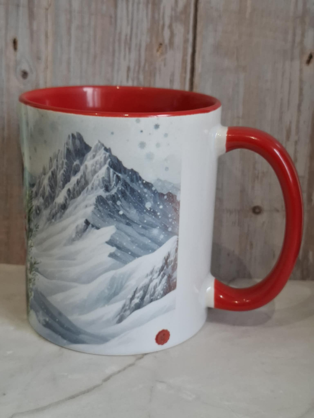 Mug rouge et hanse rouge labrador noir personnalisable