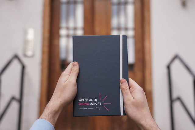 EYP Slate/Pink Hardcover Notebook