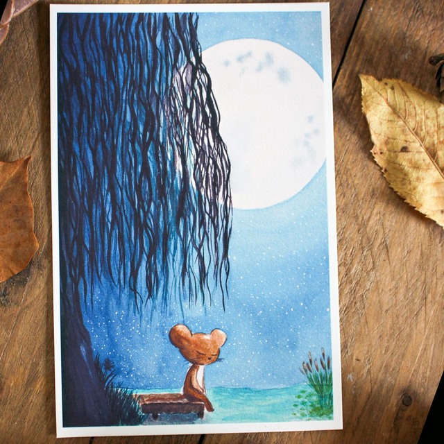 Au bord de l&#039;eau - affiche