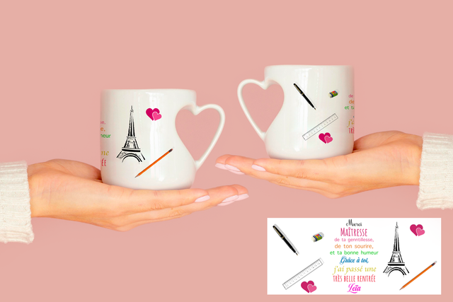 Mug coeur Blanc