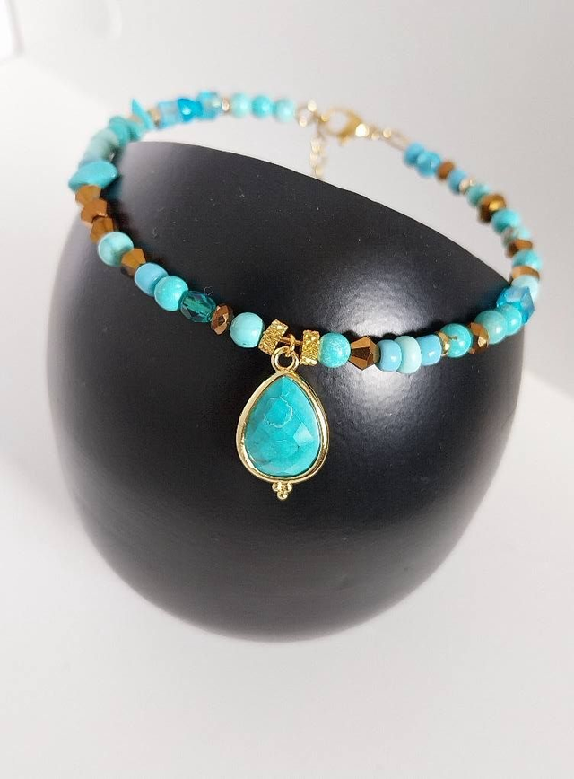 ✨Bracelet jonc &quot;Turquoise&quot;✨
