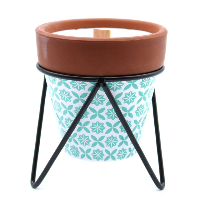 Bougies de jardin d’herbes aromatiques 