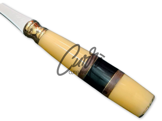 Garfo Churrasco Elmo Cabo Madeira e Resina 8 Polegadas