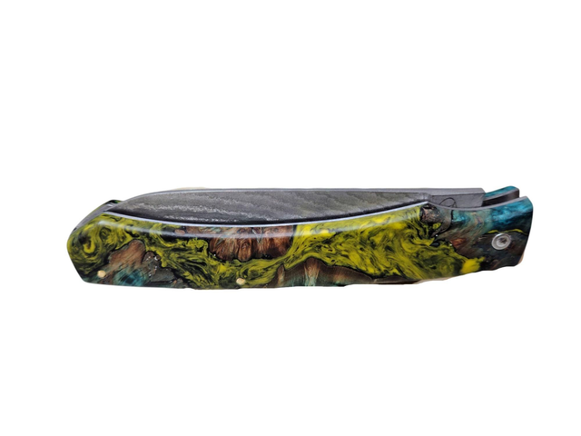 L'Ambacien ®️™️ Damas suminagashi en Loupe de tilleul 