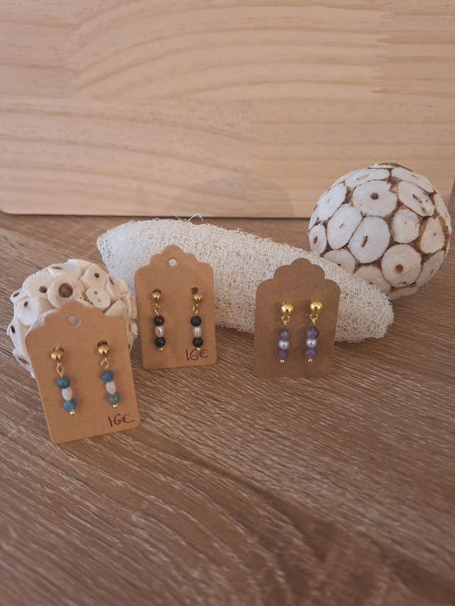 Boucles d'oreilles trio