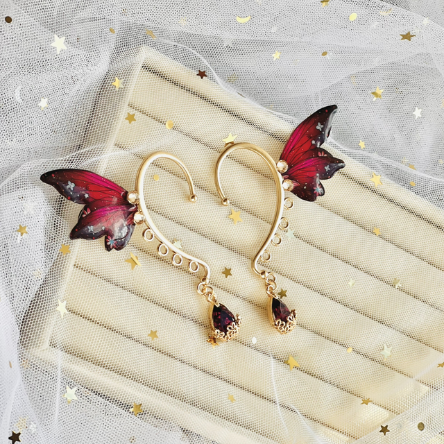 Bordeaux intense - earcuff