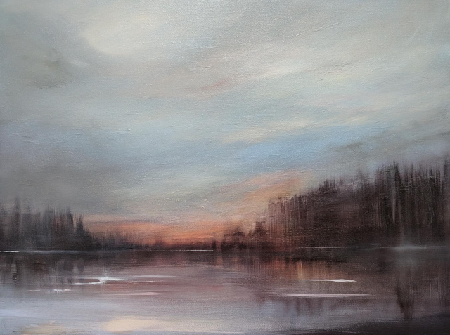 Light fading at Frensham little pond