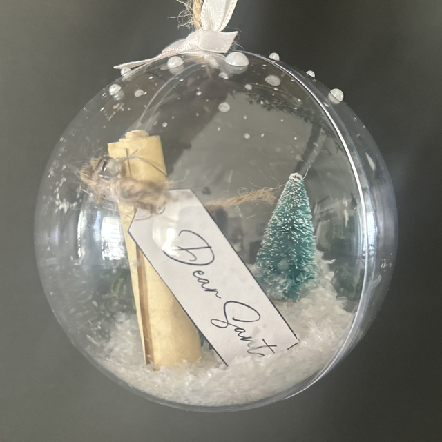 Christbaumkugel befüllbar 10 cm