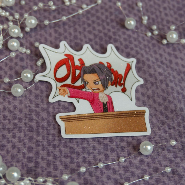 Frosted Sticker Miles Edgeworth Objection
