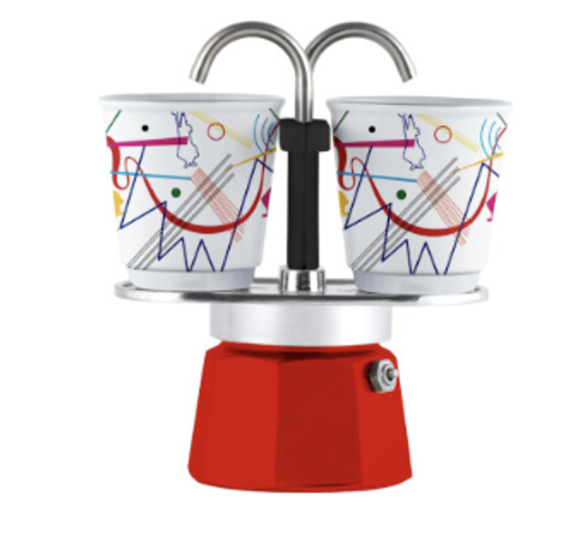 Bialetti Mini Express avec 2 tasses Collection Kandinsky - multicolore - 180 ml