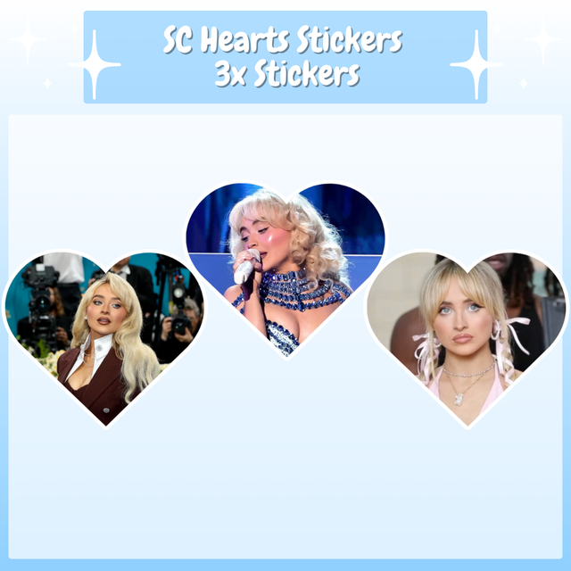 Sabrina Carpenter Hearts Sticker Pack
