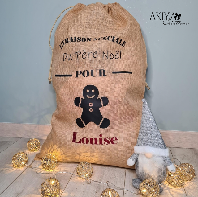 Hotte de Noël « p’tit biscuit »