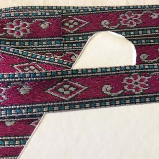 Trim - Pink Brocade 