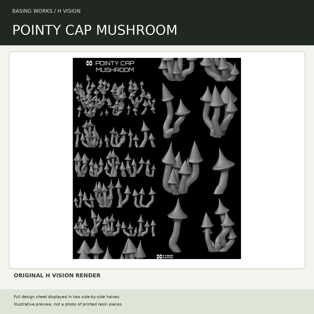 H Vision - Pointy Cap Mushroom