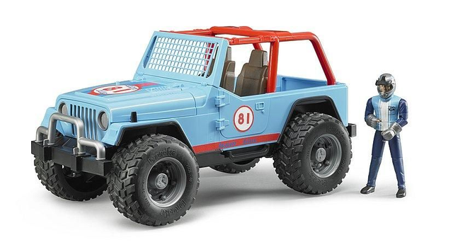 Jeep cross country racer bleue avec conducteur
 02541

