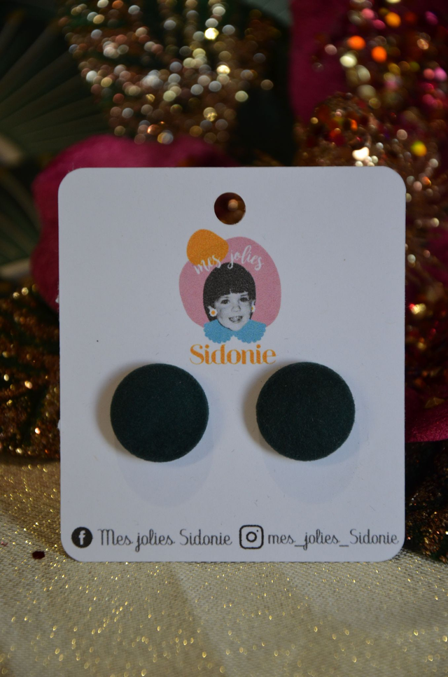 Mini Sidonie vert foncé velours