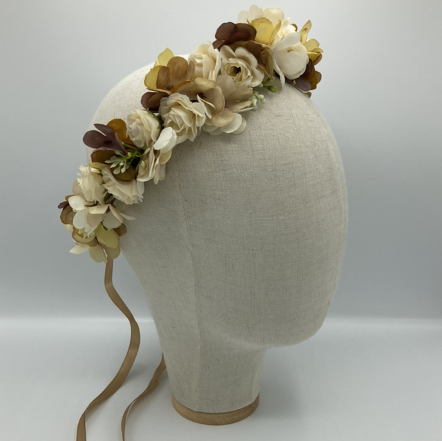 C-24 Faux Flower Crown