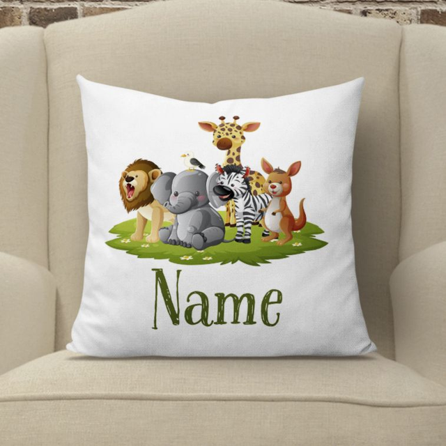 Personalised Safari Cushion