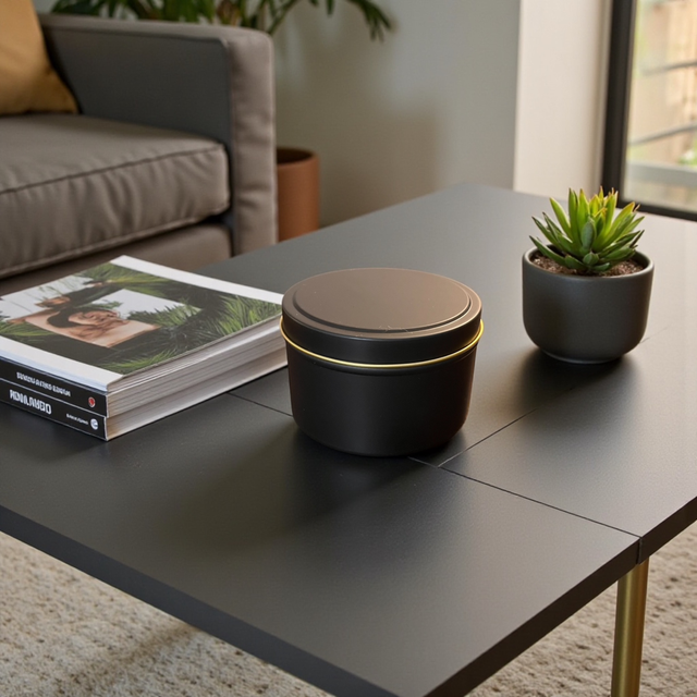 Candle Tin (Black) 180g