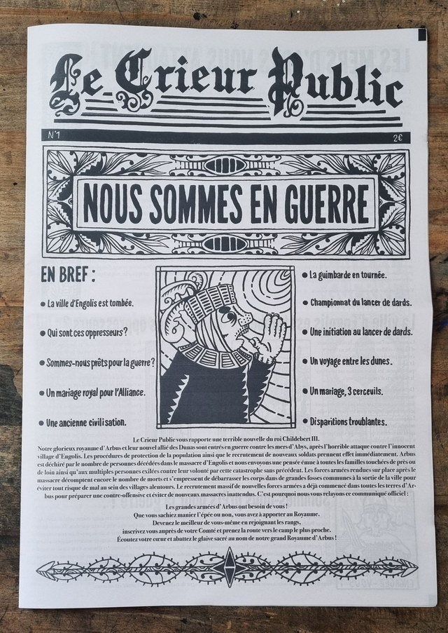 LE CRIEUR PUBLIC N°1