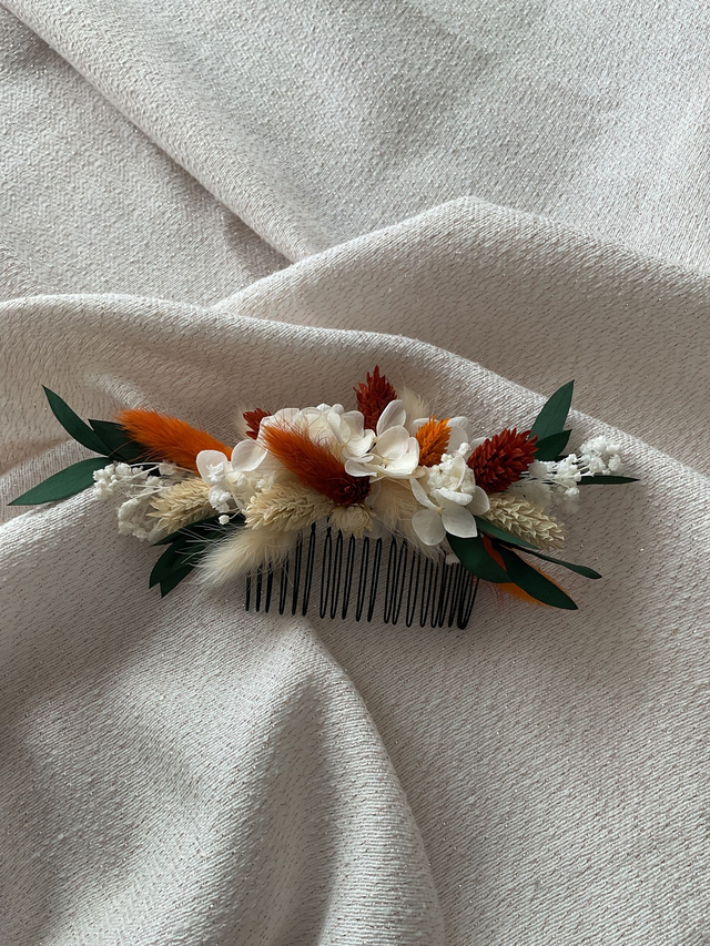 Peigne mariée fleurie