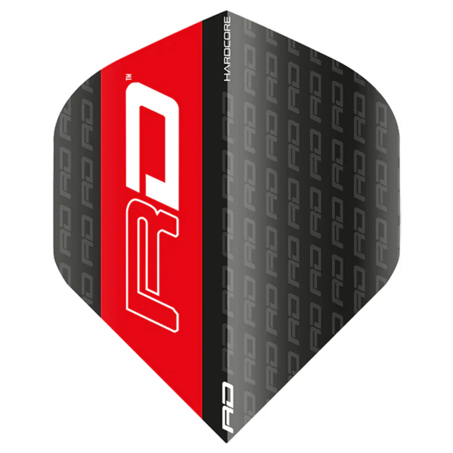 RED DRAGON HARDCORE XT BLACK &amp; RED RD FLIGHTS