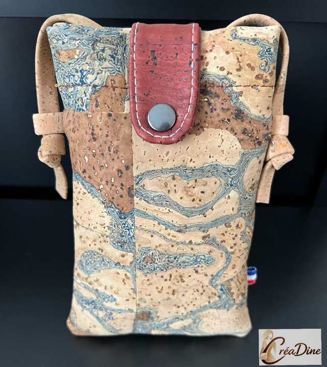 Pochette téléphone « marbré »